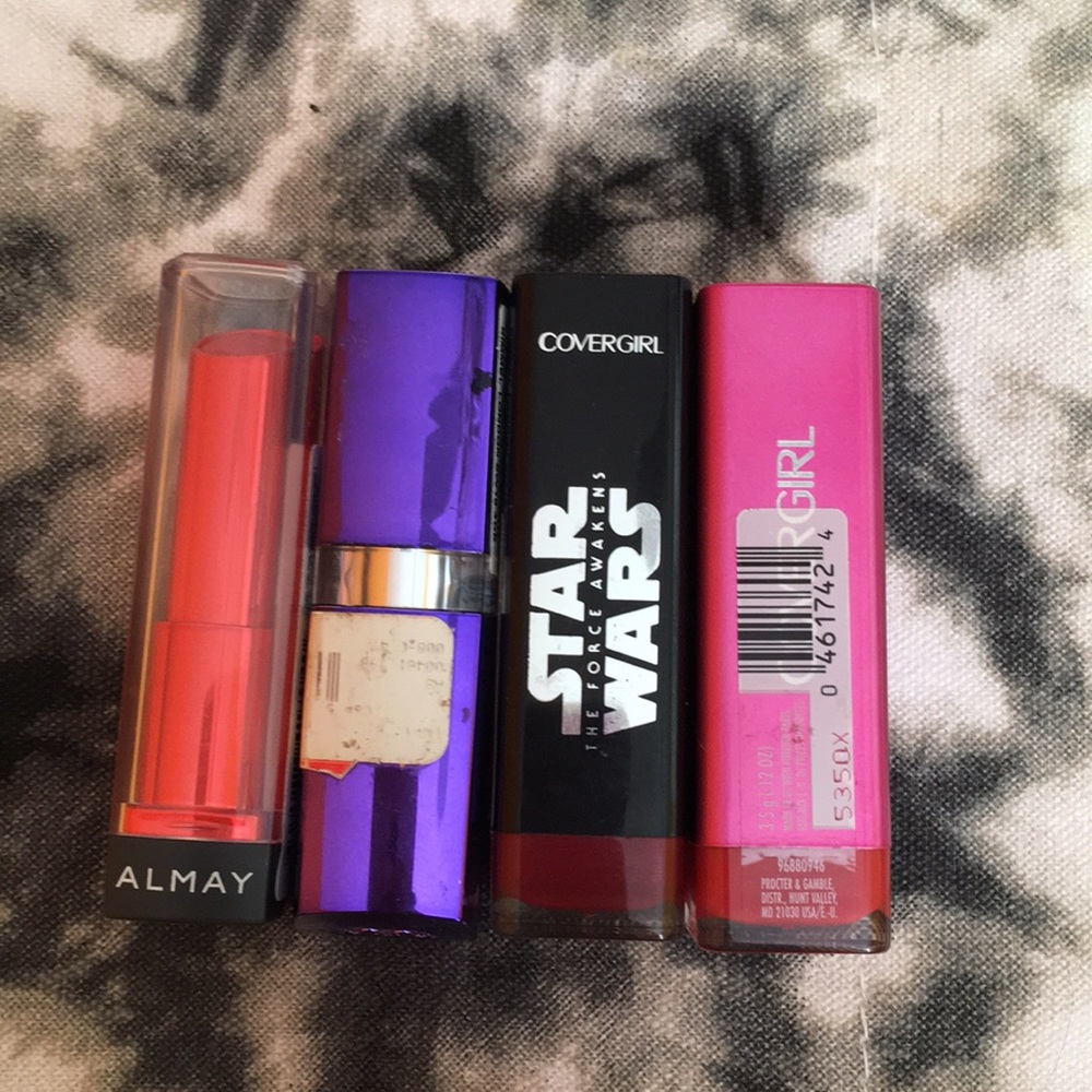 Almost, Rimmel, Cover Girl Lipsticks